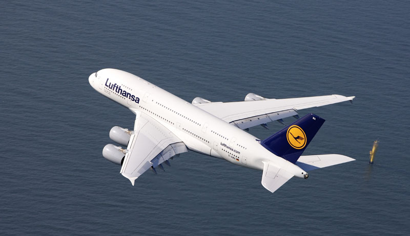 Der Airbus A 380 gehört zu den modernsten Flugzeugen der Lufthansa. Foto: Gregor Schlaeger/Lufthansa Technik AG