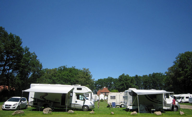 Der Quick-Camping-Platz vor den Toren des Camping Parks Lüneburger Heide