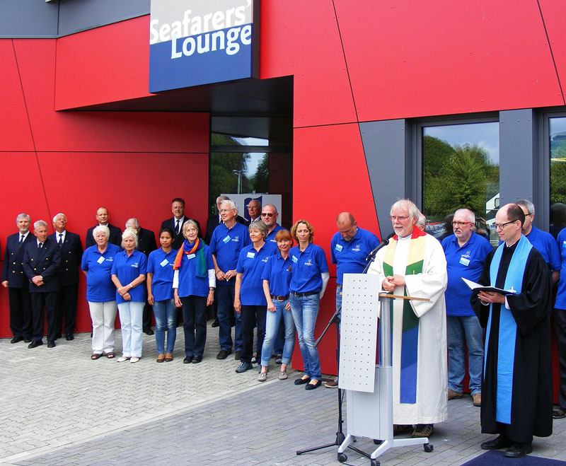 Eröffnung und Segnung der Seafarer´s Lounge in Kiel. Fotos: Seehafen Kiel GmbH