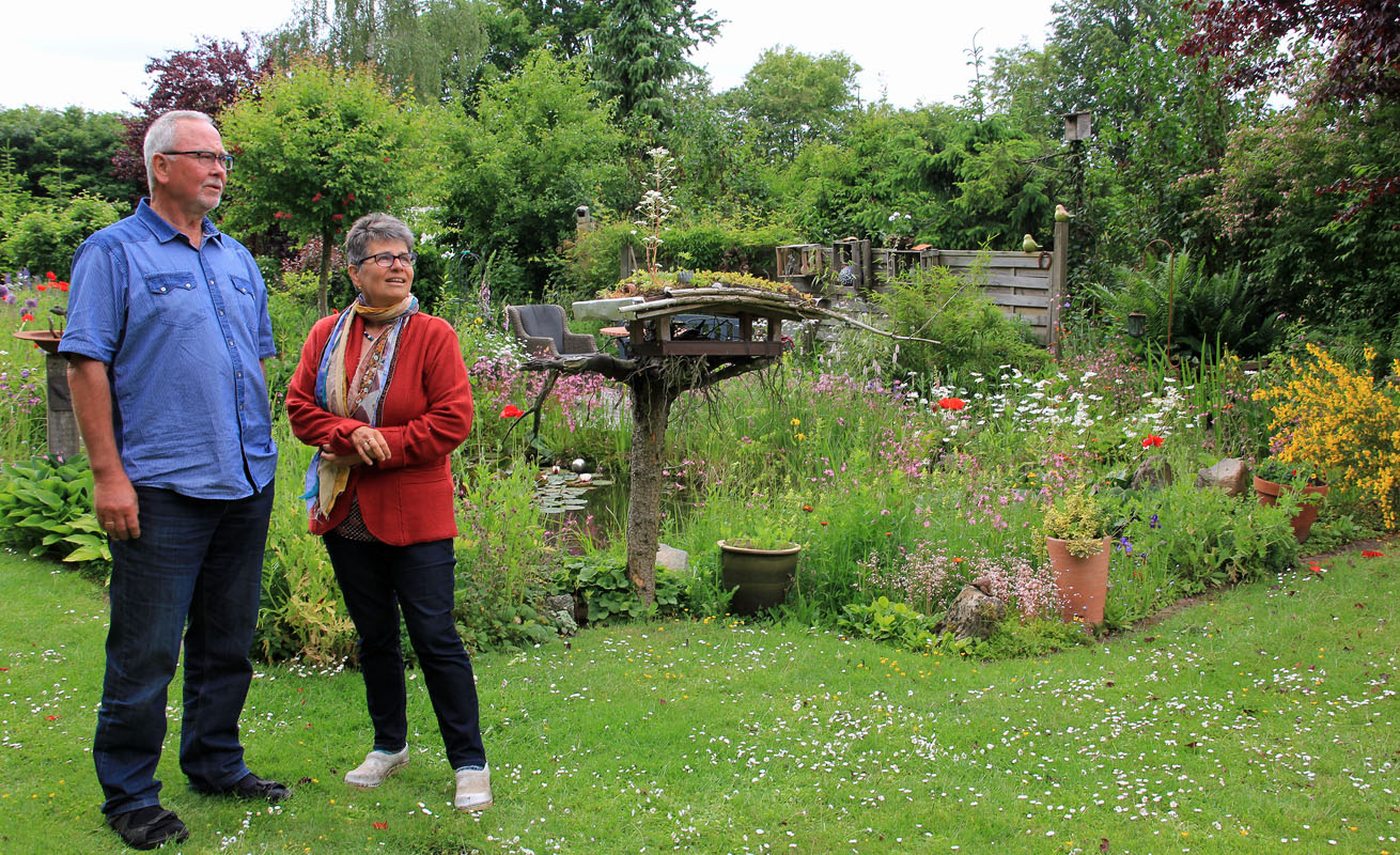 Wolfgang und Birgitt Vogel lieben den Garten und das Wohnmobil
