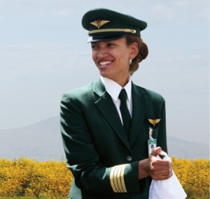 Premiere: Addis Abeba nach Bangkog von weiblicher Hand geflogen. Fotos: Ethiopian Airlines