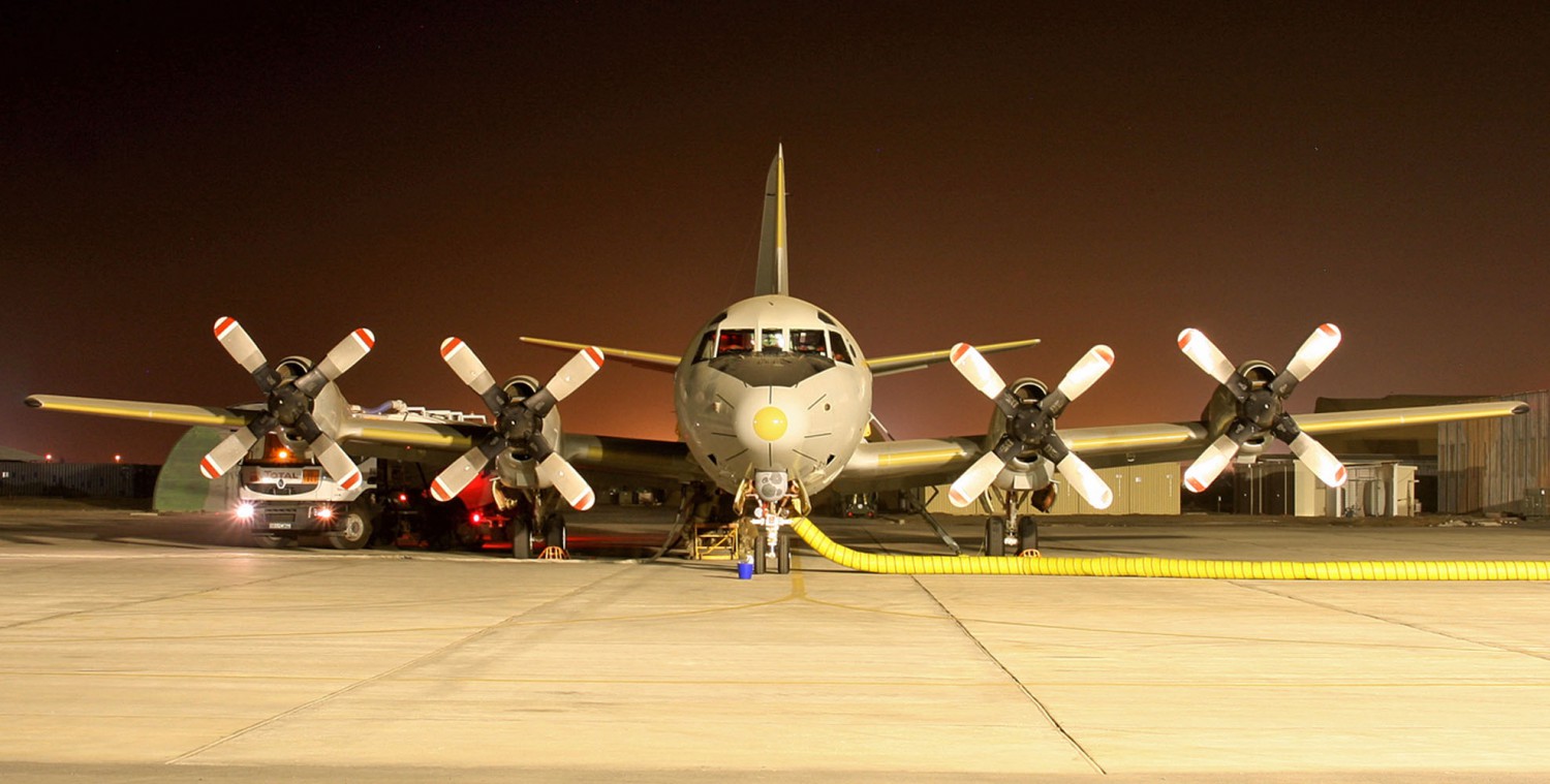 Eine P-3C "Orion" aus Nordholz operiert zurzeit von Djibouti aus.
