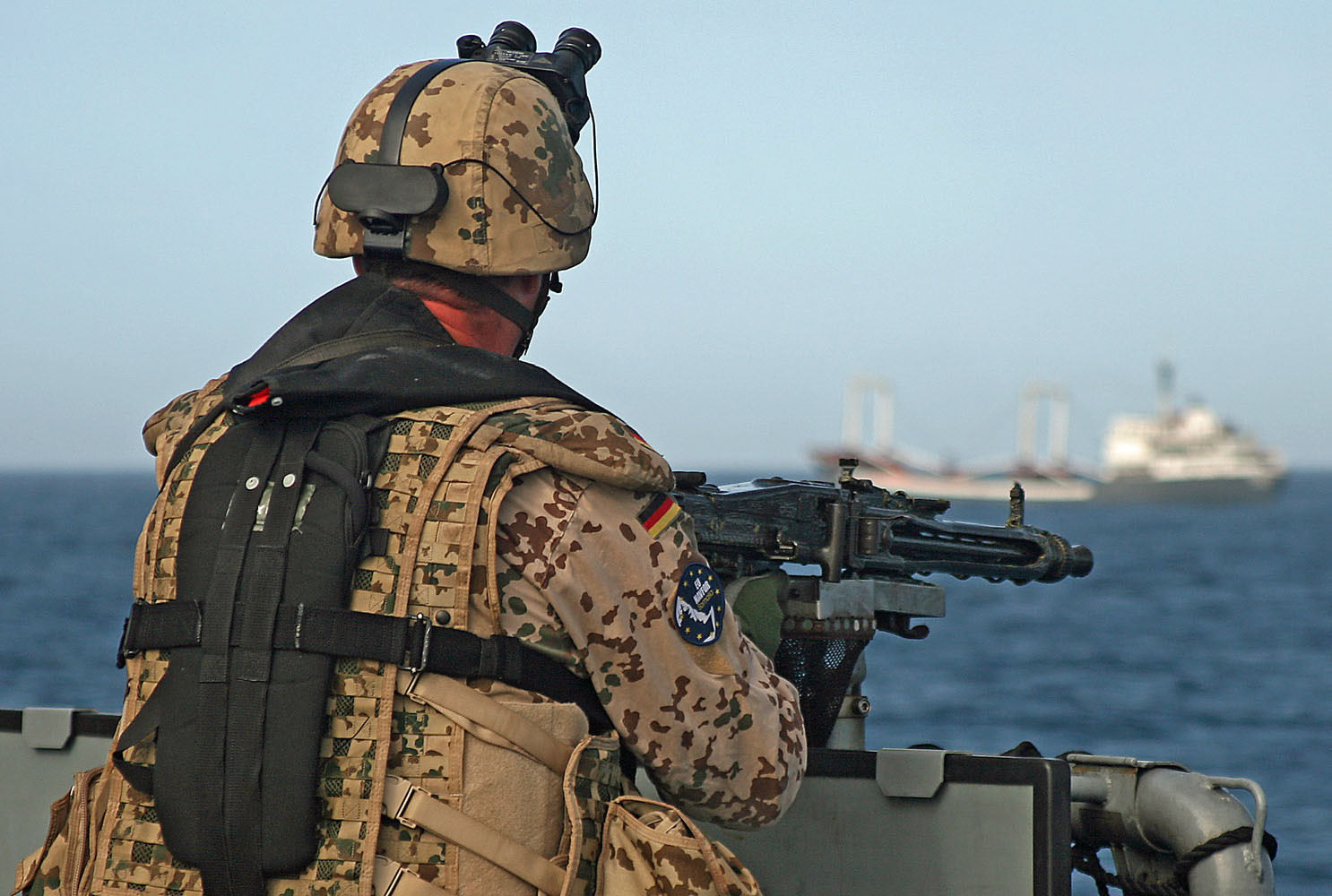 Marinesoldaten der MSK-Schutzkräfte aus Eckernförde sind ebenfalls am Horn von Afrika im Einsatz.