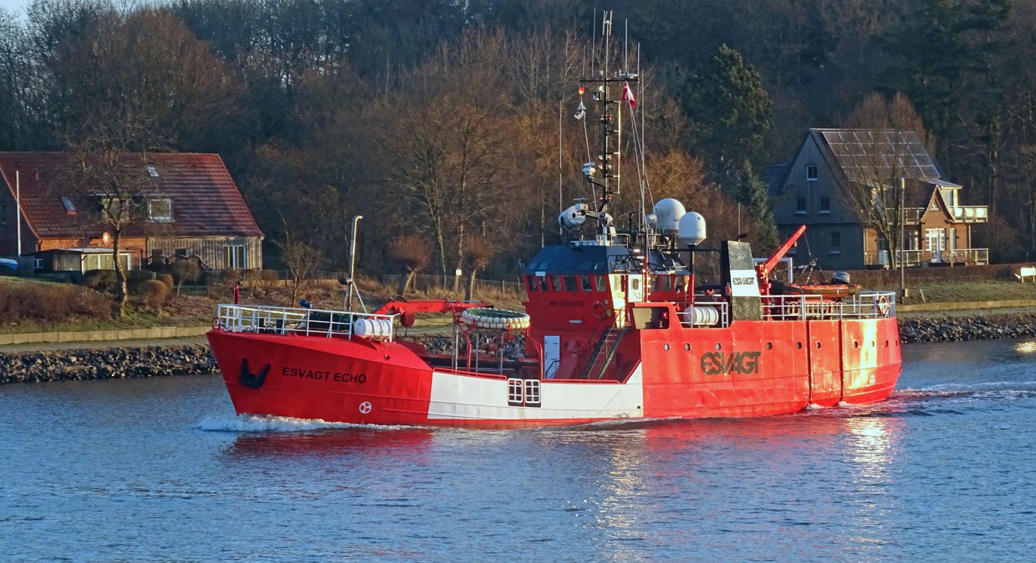 Die "Esvagt Echo" ist ein Sicherheitsschiff und wird überwiegend in der Nordsee eingesetzt.
