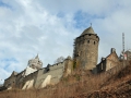 Burg während Restaurierung wheof
