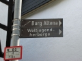Wegweiser Burg wheof