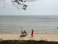 Maler am Strand sab