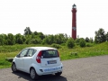 Leuchtturm mit Dienstwagen wheof
