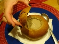 Pilzcremesuppe im Roggenlaibchen wheof