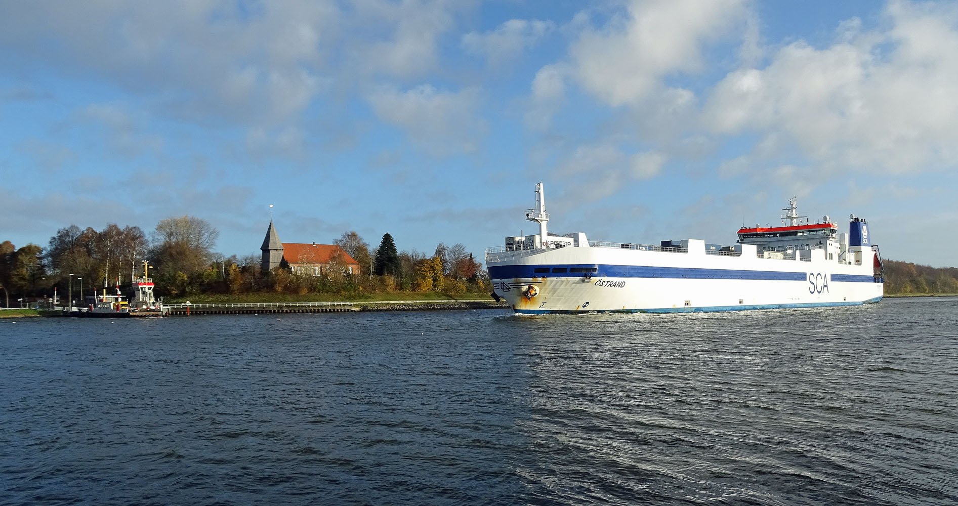 M/S „Östrand“: Schweden-Papier an Deck